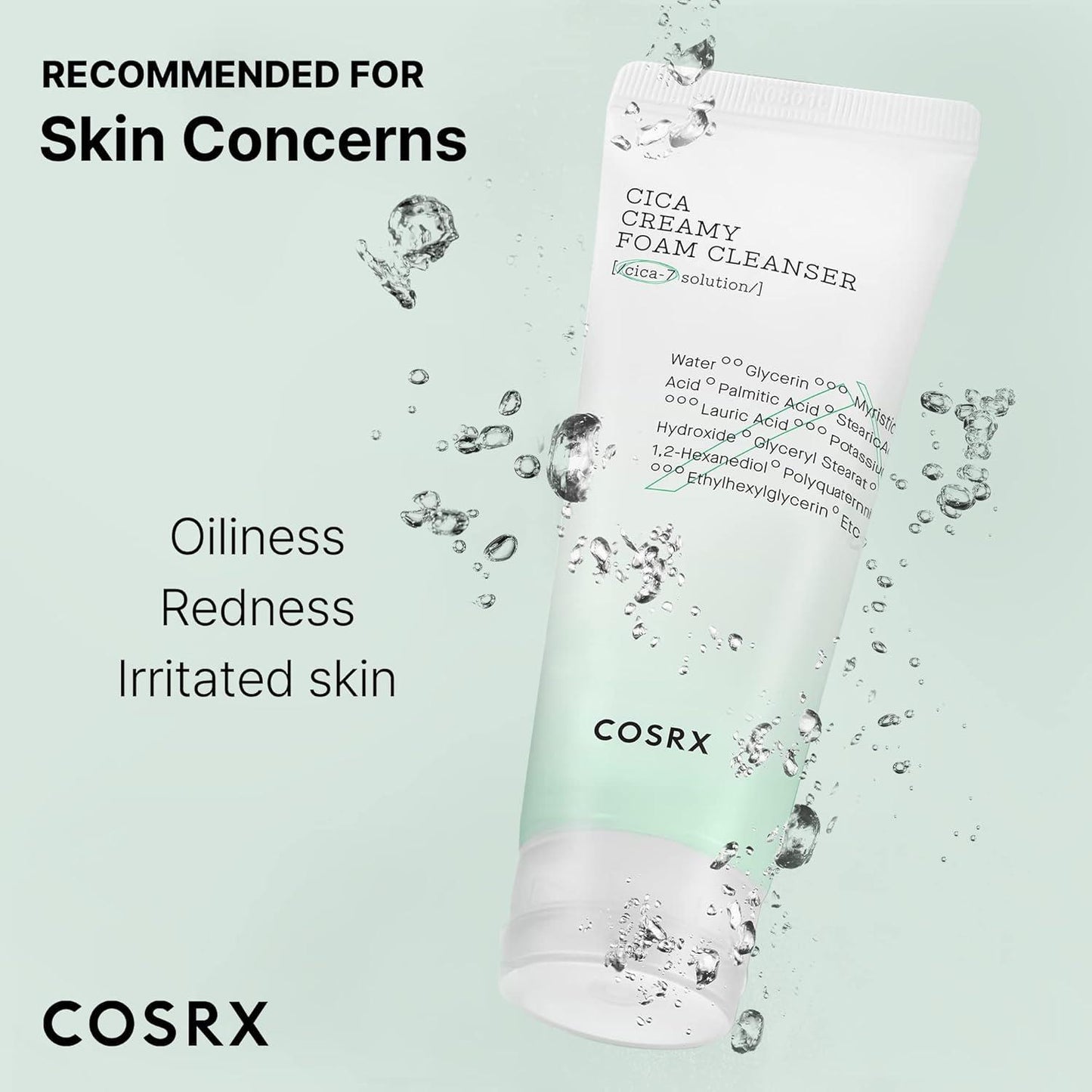 COSRX Pure Fit Cica Creamy Foam Cleanser 5.07 fl oz