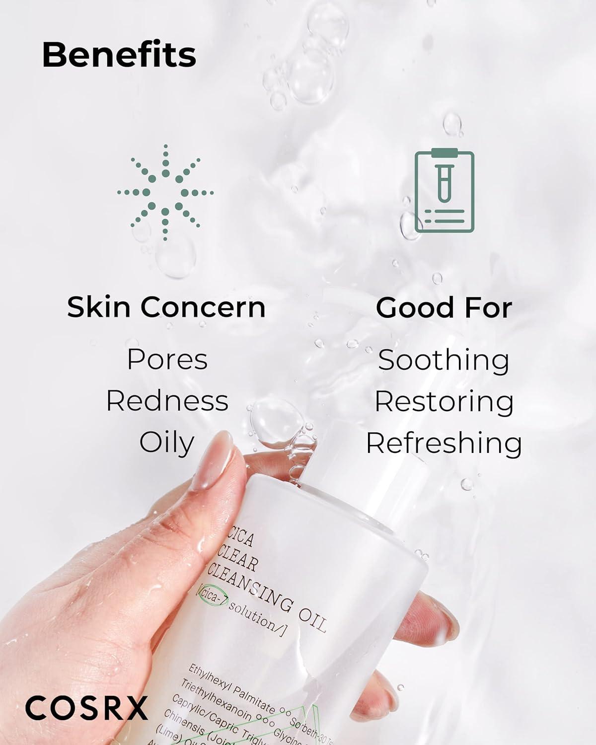 COSRX Pure Fit Cica Clear Cleansing Oil 6.67 fl oz