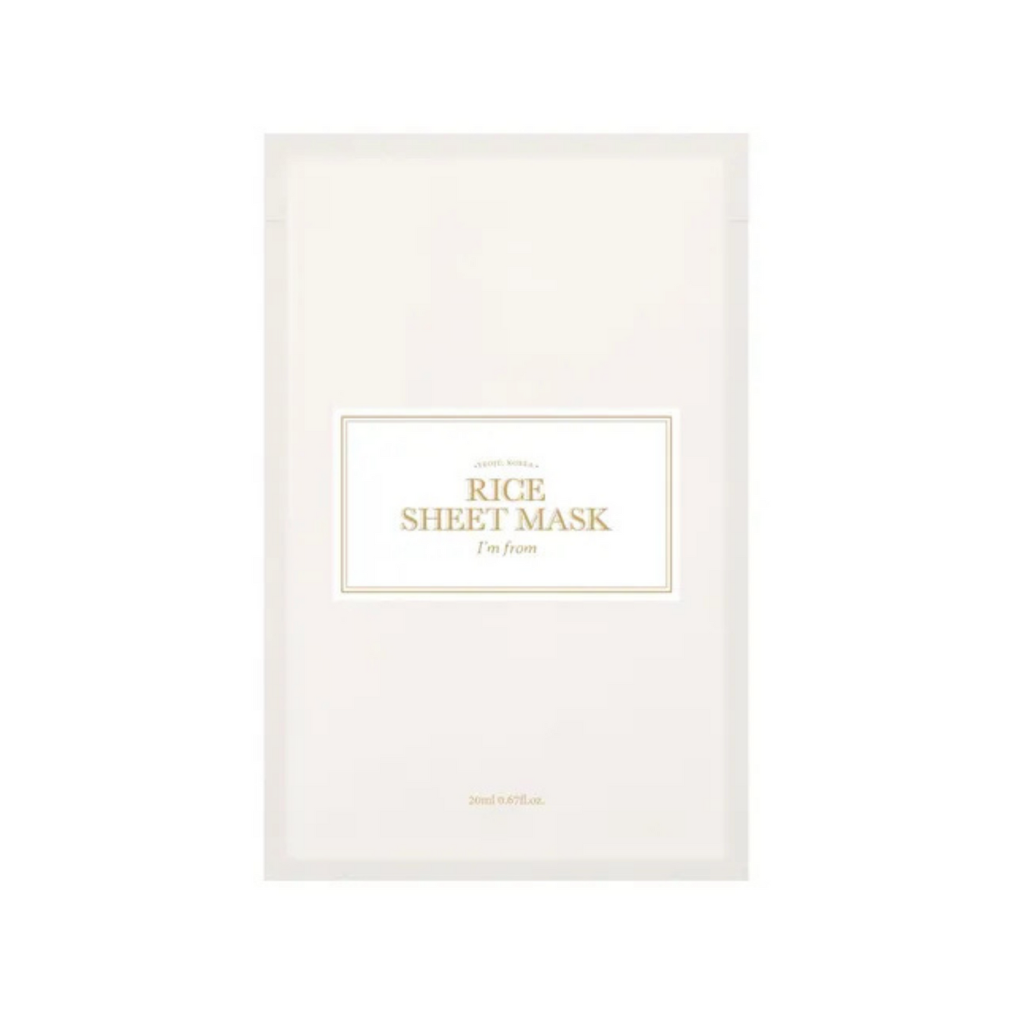I'm From Rice Sheet Mask
