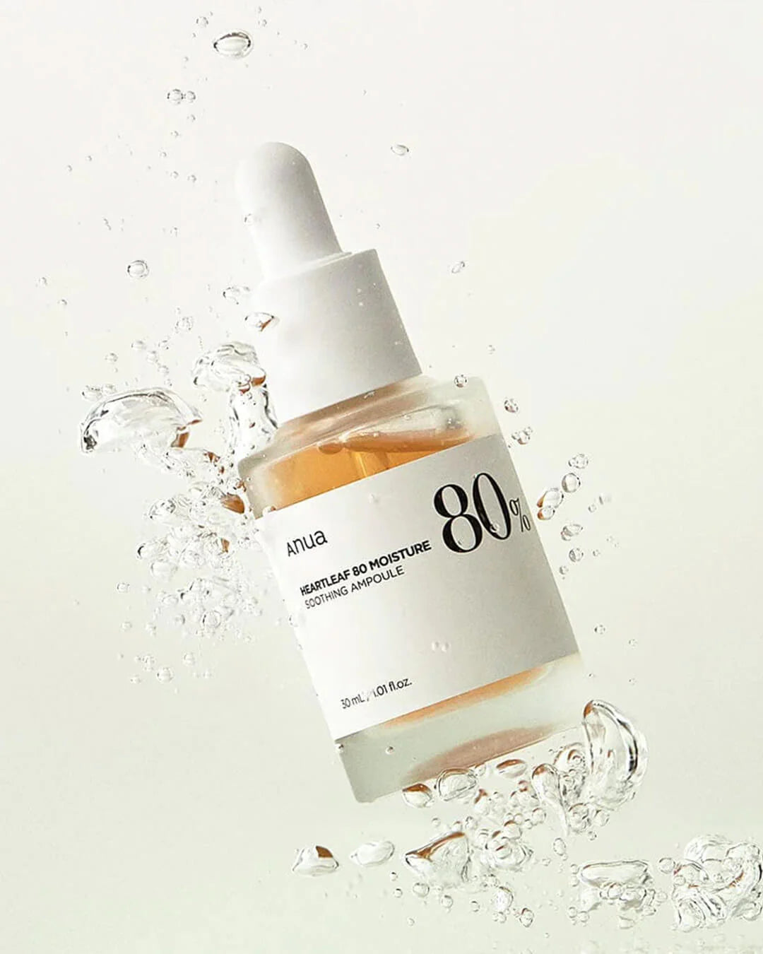 Anua Heartleaf 80% Soothing Ampoule - успокояващ и хидратиращ серум с висока концентрация на 80% екстракт от Heartleaf