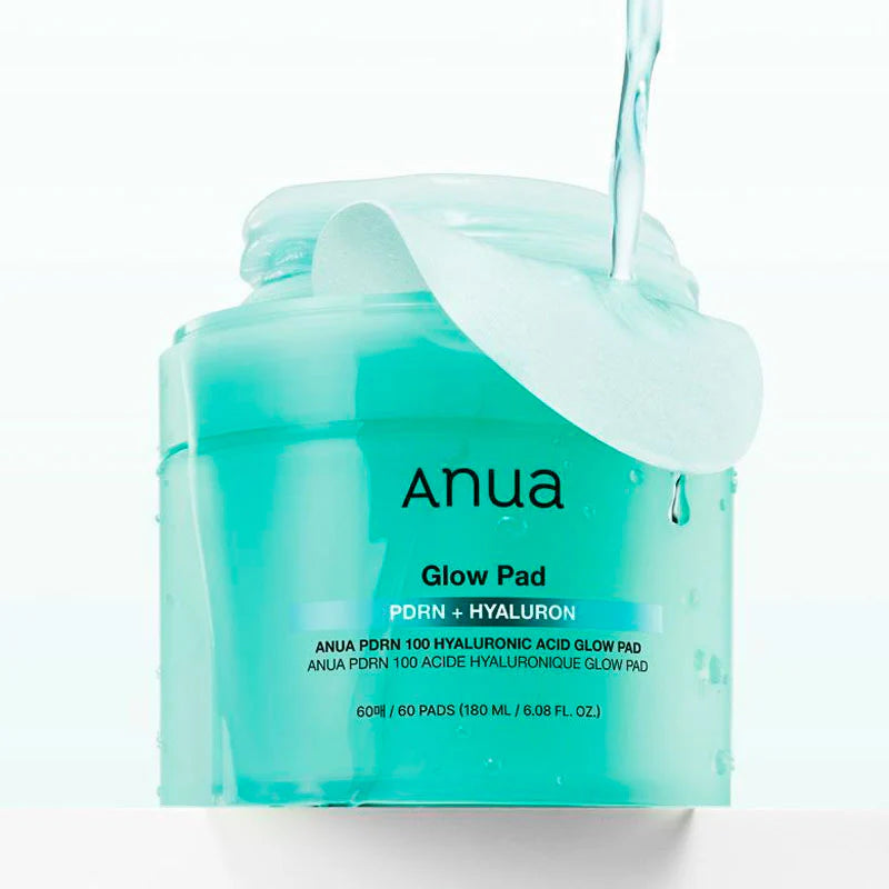 Anua Glow Pad packaging with a white background