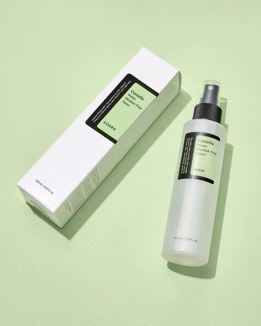 Тонер с центела без алкохол. Успокоява зачервяването, хидратира и възстановява баланса на кожата.