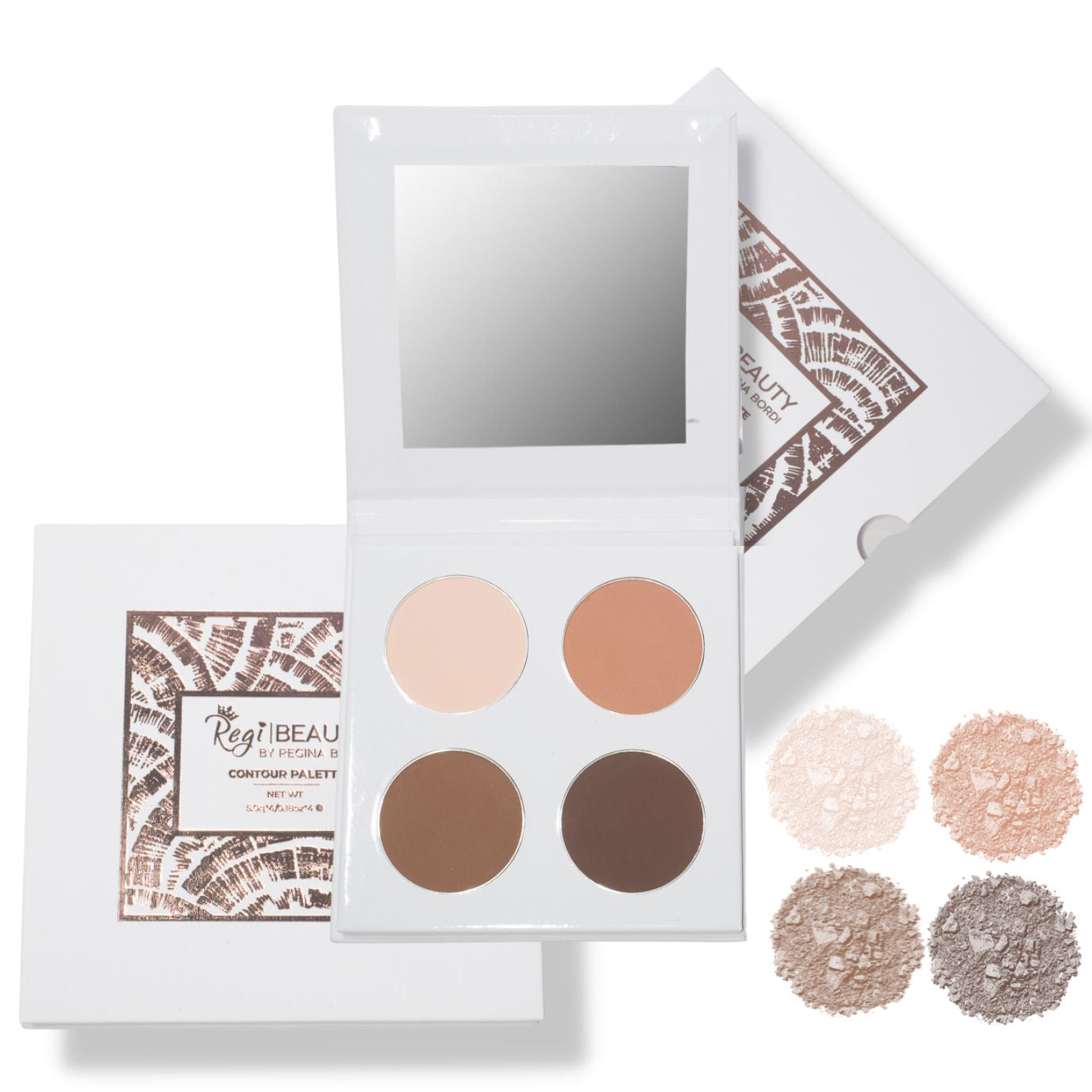 Regi Beauty Contour Pressed Powder Palette - Dark 100% Vegan