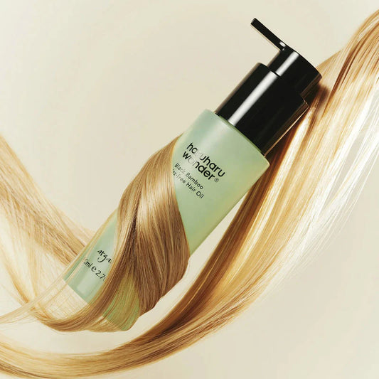 Haruharu Wonder Black Bamboo Frizz-free Hair Oil – леко олио за коса с черен бамбук и растителни масла за гладкост, блясък и контрол на наелектризирането.