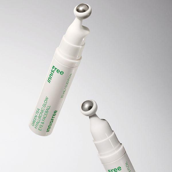 Innisfree Green Tea Hyaluronic Glow Eye & Face Ball – Hydrating Stick