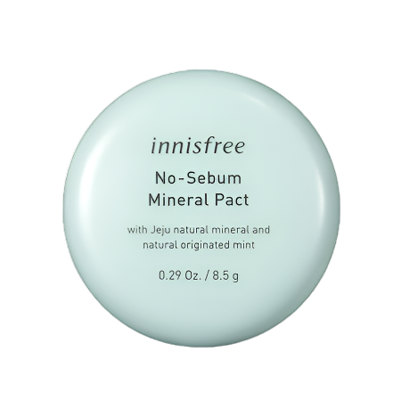 Innisfree No-Sebum Mineral Pact – Oil Control & Matte Finish Powder