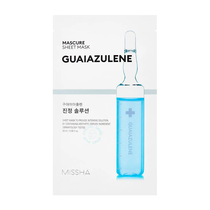 MISSHA Mascure Calming Solution Sheet Mask Guaiazulene
