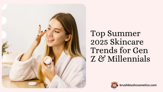 Young woman with glowing, dewy skin in sunlight, showing the 2025 ‘mirror skin’ trend popular with Gen Z and Millennial skincare lovers.
