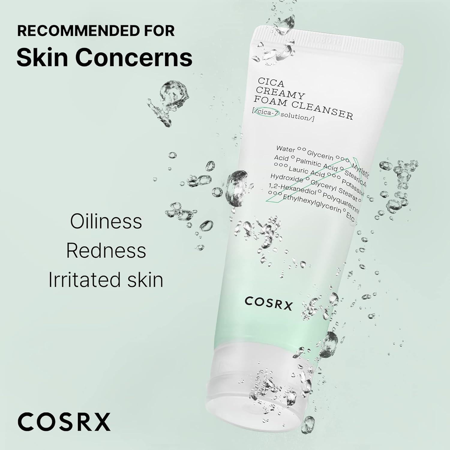 COSRX Pure Fit Cica Creamy Foam Cleanser 5.07 fl oz