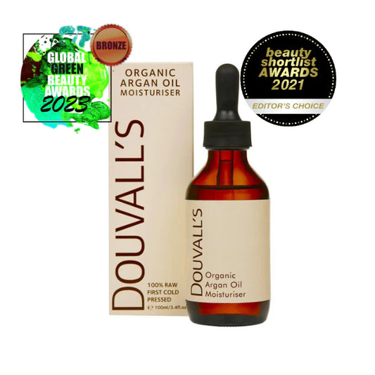 Douvalls Organic First Cold Pressed Argan Oil moisturizer 3.38 fl oz