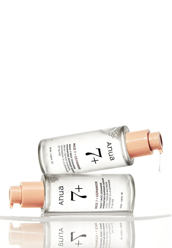 Anua 7 Rice Ceramide Hydrating Barrier Serum – хидратиращ серум с ориз, серамид NP, пантенол, ниацинамид и хиалуронова киселина за суха кожа.