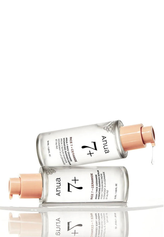 Anua 7 Rice Ceramide Hydrating Barrier Serum – хидратиращ серум с ориз, серамид NP, пантенол, ниацинамид и хиалуронова киселина за суха кожа.