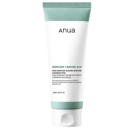 Anua Heartleaf Succinic Moisture Cleansing Foam – почистваща пяна за лице