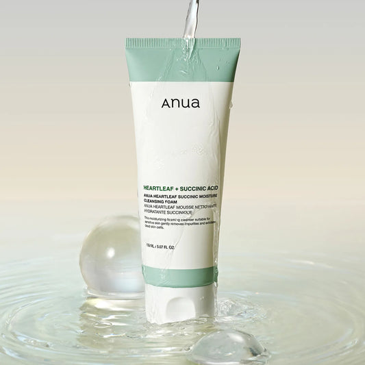 Anua Heartleaf Succinic Moisture Cleansing Foam – почистваща пяна за лице