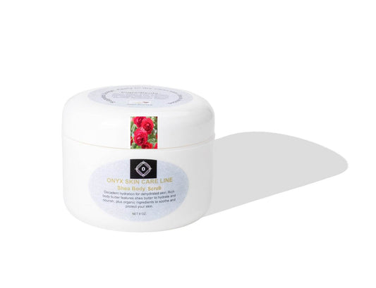 Onyx Exfoliating Organic Body Scrub - Bulgarian Rose Fragrance