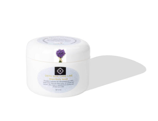 Onyx Exfoliating Organic Body Scrub Natural Lavender Fragrance 8 oz