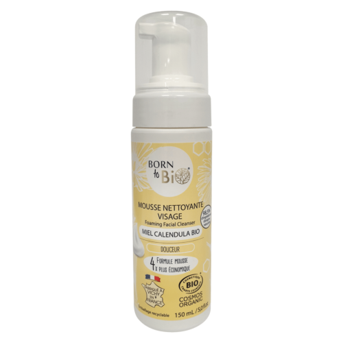 Born to Bio Calendula Honey Facial Cleansing Foam - Certified Organic