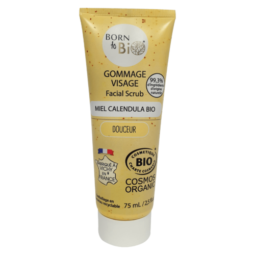 Born to Bio Calendula Honey Facial Scrub - Certified Organic