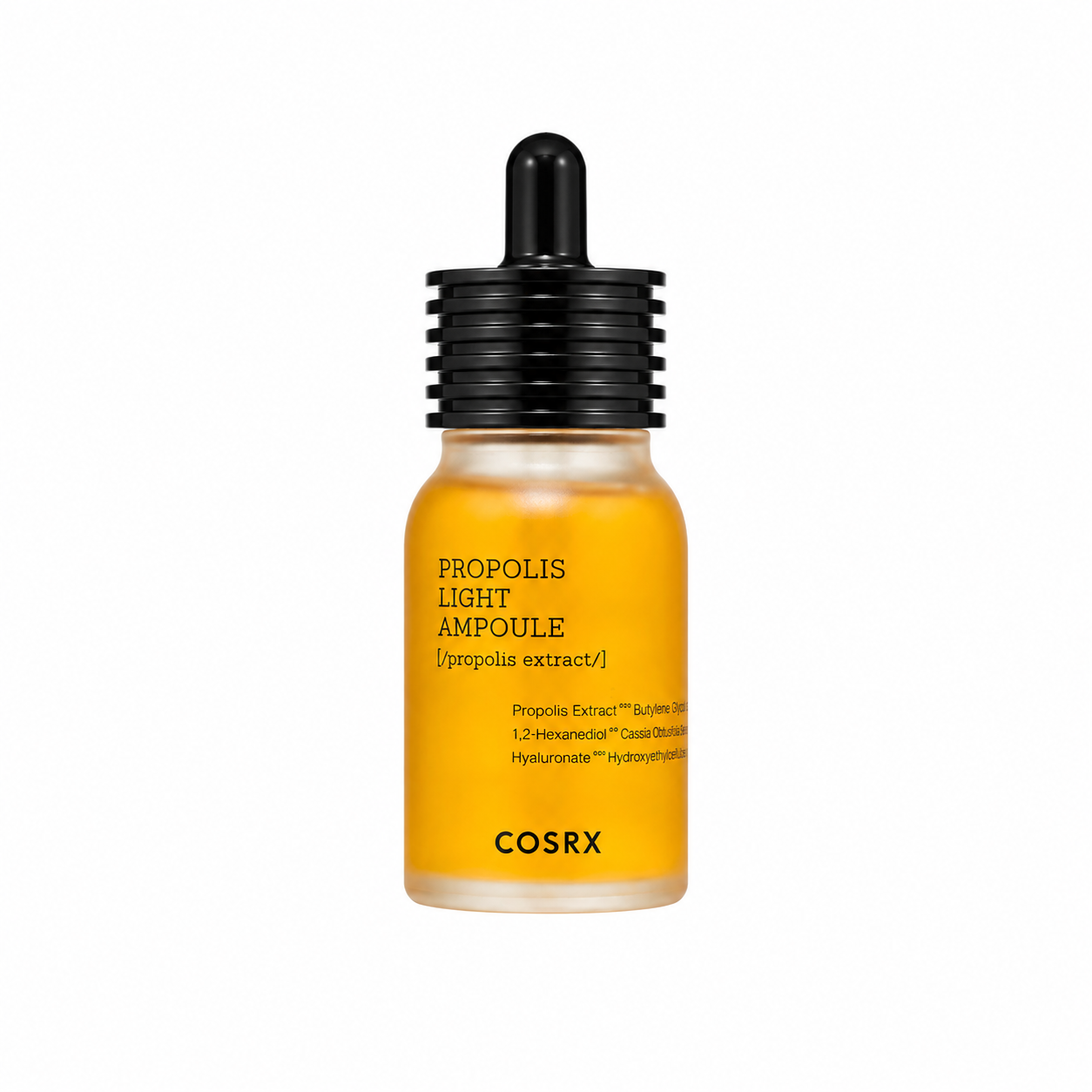 COSRX Full Fit Propolis Light Ampoule – лека ампула с прополис, хиалуронова киселина, пантенол и бетаин за хидратация, подхранване и сияйна кожа.