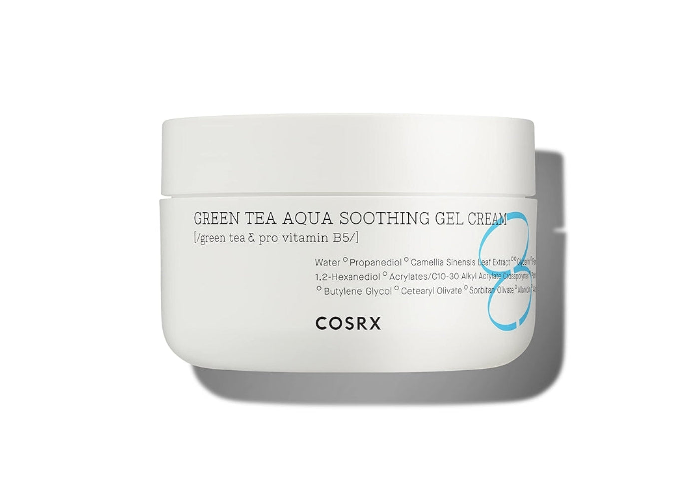 COSRX Hydrium Green Tea Aqua Soothing Gel Cream е лек гел-крем с освежаваща текстура, който хидратира, успокоява и балансира кожата. 