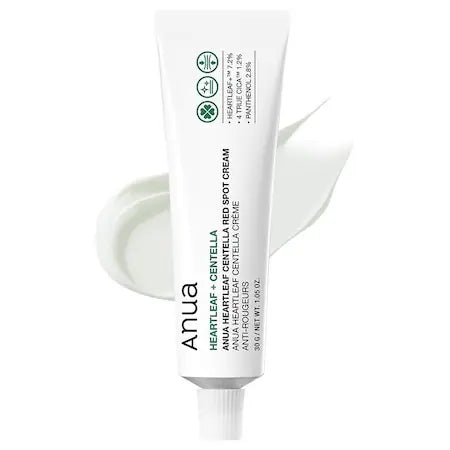 Anua Centella Red Spot Cream е успокояващ и възстановяващ крем, създаден да намалява зачервяванията, да успокоява раздразненията и да подпомага възстановяването на кожата