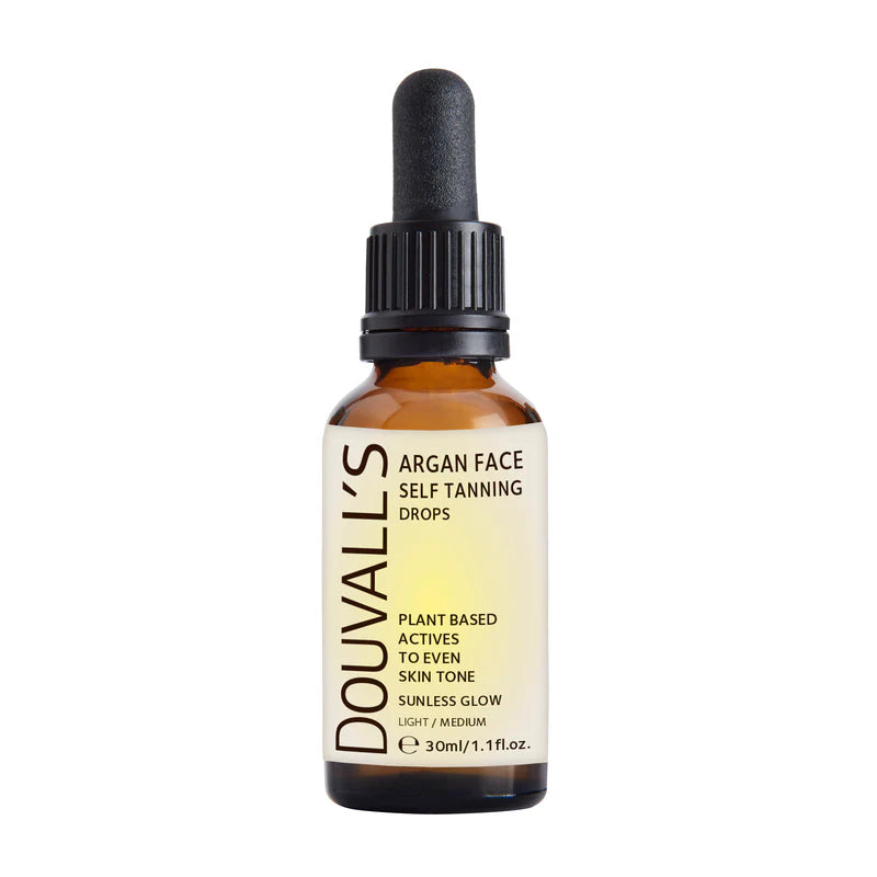 Douvalls Argan Self Tanning Face Drops Light/Medium 1 fl oz