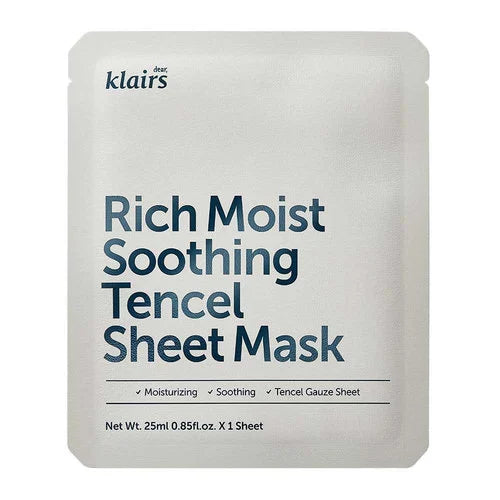 Dear, Klairs Rich Moist Soothing Tencel Sheet Mask 10ea