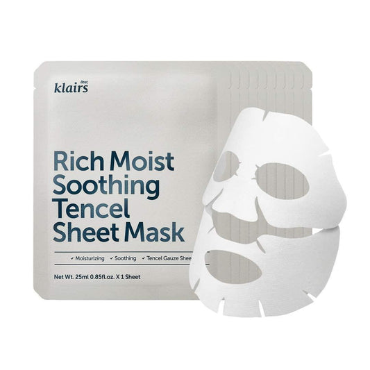 Dear, Klairs Rich Moist Soothing Tencel Sheet Masks 10ea