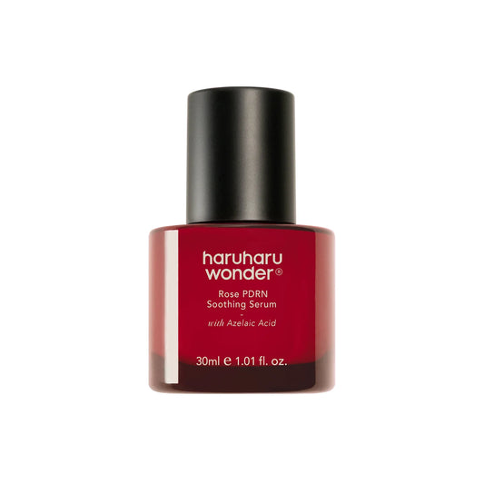 Haruharu Wonder Rose PDRN Soothing Serum – успокояващ серум с Vegan PDRN от дамаска роза, азелаинова киселина, пантенол и сквалан за зачервена и чувствителна кожа.