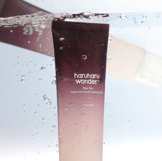 Haruharu Wonder Black Rice Triple AHA Gentle Cleansing Gel Unscented 3.38 fl oz