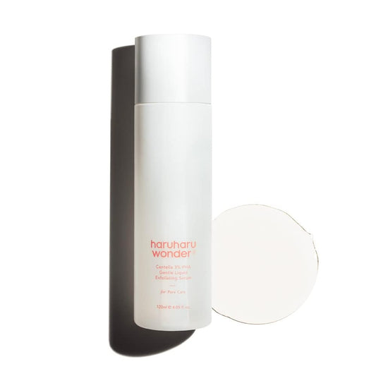 Haruharu Wonder Centella 3% PHA Gentle Liquid Exfoliating Serum – нежен ексфолиращ серум с PHA и центела за гладка, свежа и хидратирана кожа.
