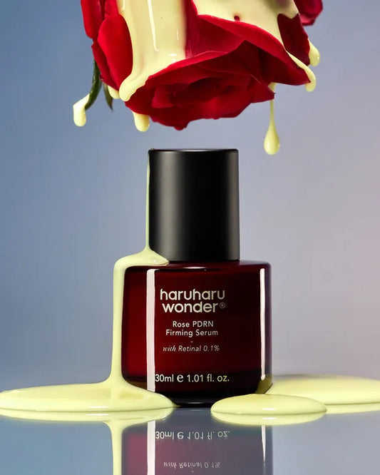 Haruharu Wonder Rose PDRN Firming Serum Retinal 0.1% – стягащ серум с ретинал, PDRN и роза за фини линии, еластичност и сияйна кожа.