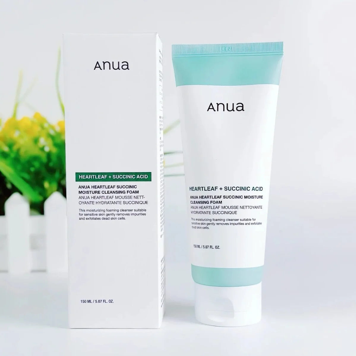 Anua Heartleaf Succinic Moisture Cleansing Foam – почистваща пяна за лице