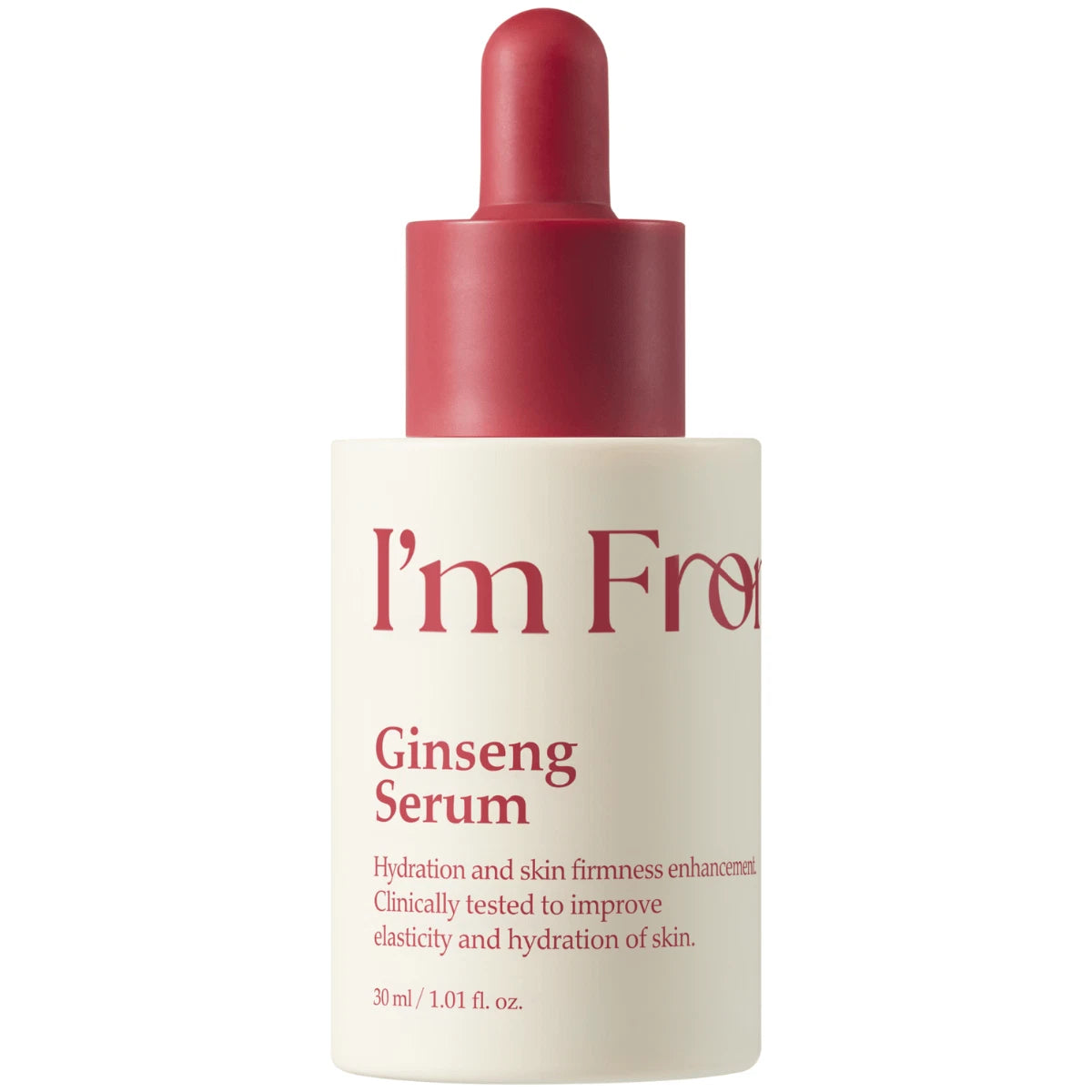 I’m From Ginseng Serum – ревитализиращ серум с червен женшен, зелен чай, женско биле, хиалуронова киселина и аденозин за сияйна и еластична кожа.