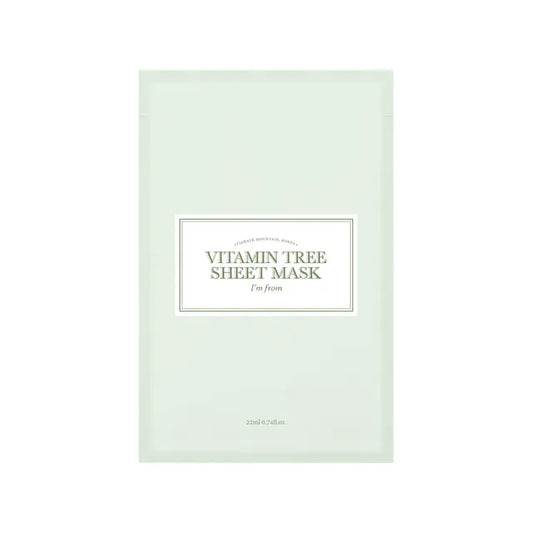 I’m From Vitamin Tree Sheet Mask – озаряваща шийт маска с облепиха, ниацинамид, витамин C, глицерин и бетаин за свежа, сияйна и хидратирана кожа.