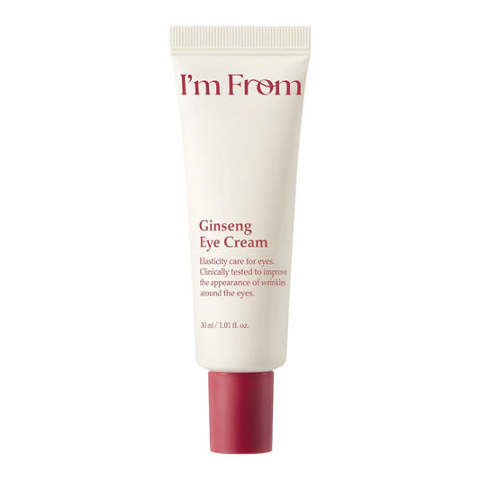 I’m From Ginseng Eye Cream – подхранващ околоочен крем с женшен за хидратация, фини линии, сухота и по-свеж вид на зоната около очите.