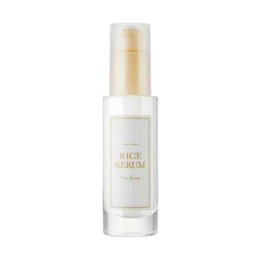 I’m From Rice Serum – озаряващ серум с ориз Yeoju, ниацинамид и хиалуронова киселина за хидратация, равномерен тен и сияйна кожа.