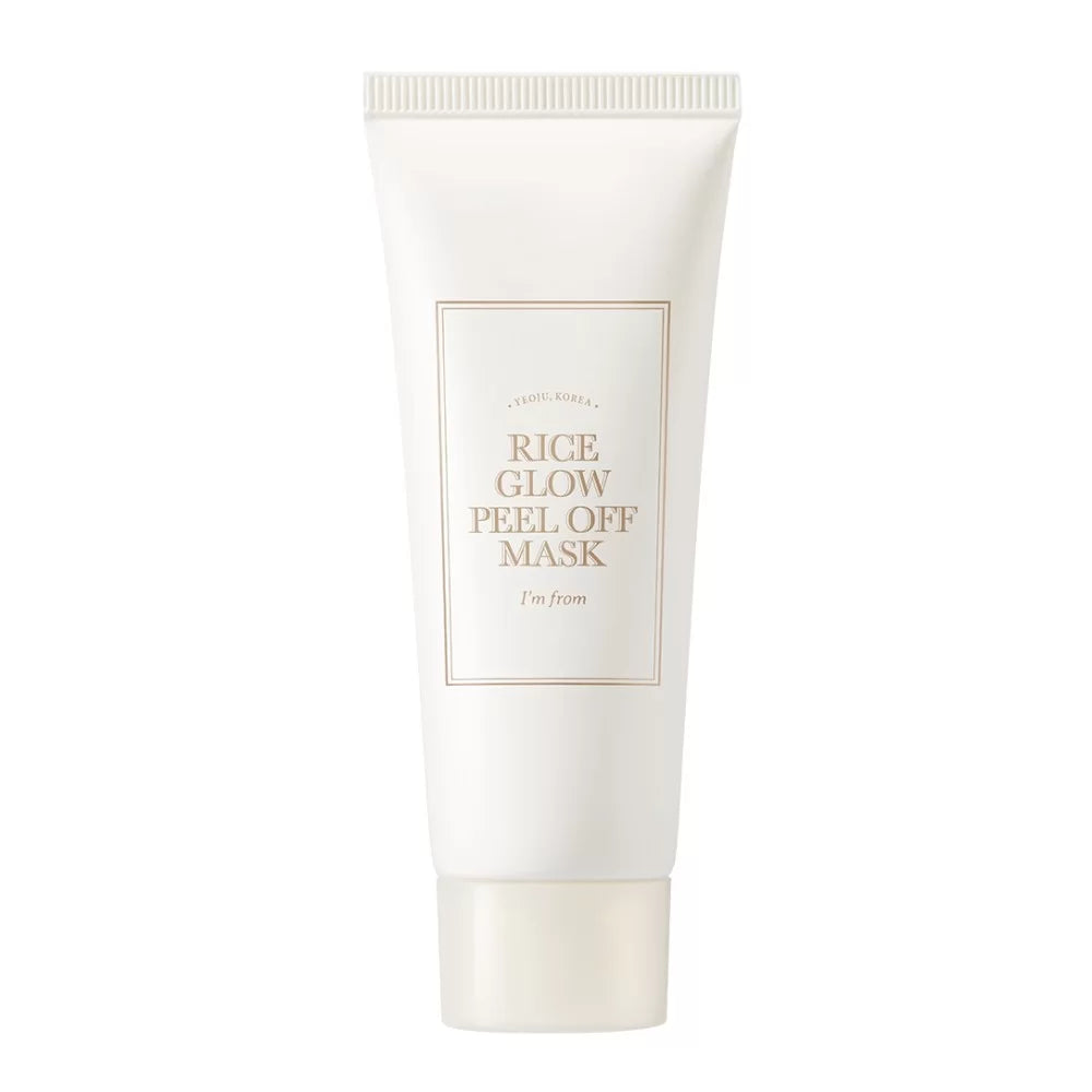 I’m From Rice Glow Peel Off Mask – озаряваща peel-off маска с ориз, ниацинамид, пантенол, серамид NP и каолин за гладка, свежа и сияйна кожа.