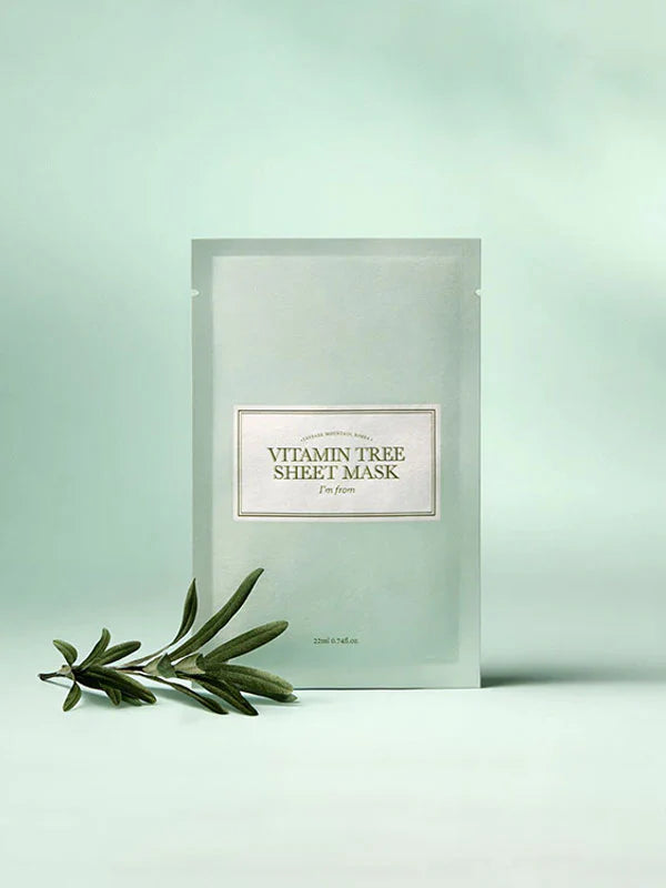 I’m From Vitamin Tree Sheet Mask – озаряваща шийт маска с облепиха, ниацинамид, витамин C, глицерин и бетаин за свежа, сияйна и хидратирана кожа.