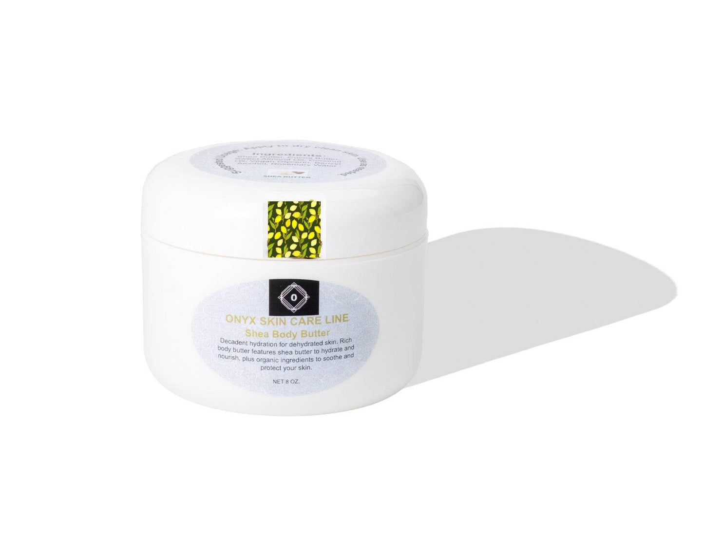 Onyx Skin Care Line Organic Shea Body Butter - Lemongrass Fragrance
