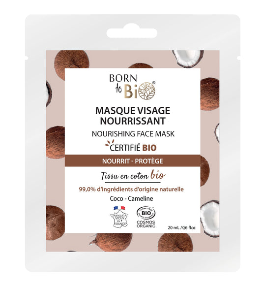 Nourishing cotton face mask - certified organic-0