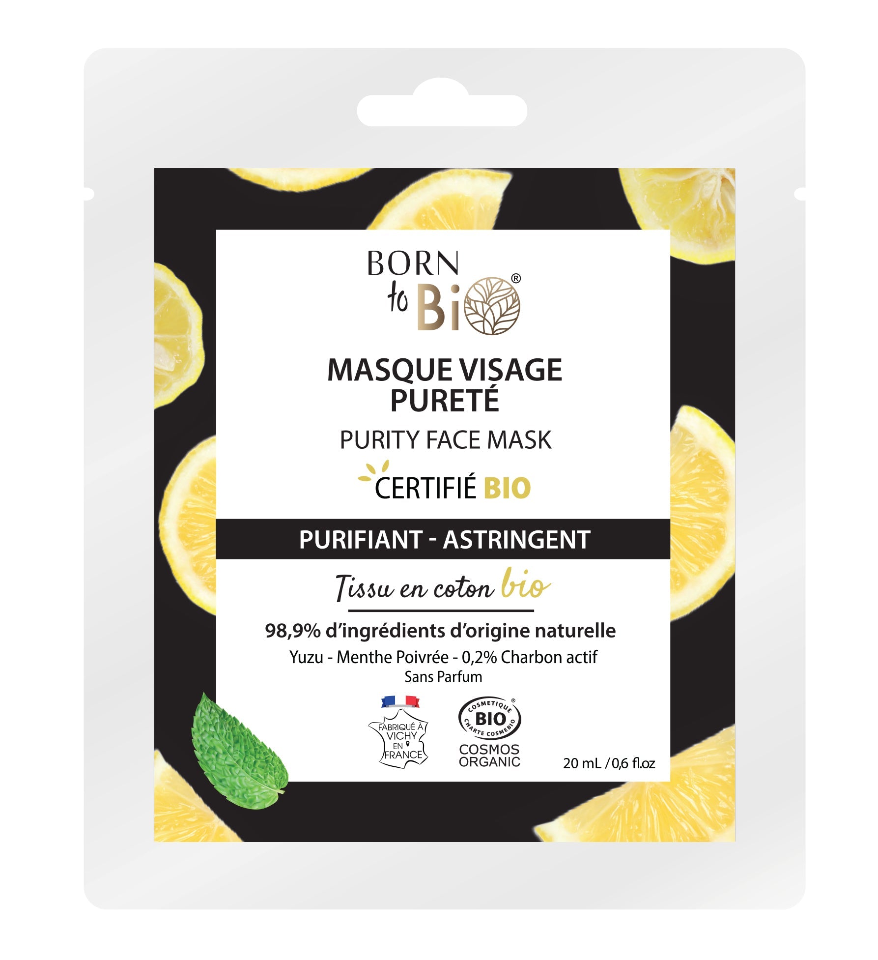 Purity cotton face mask - Certified Organic-0