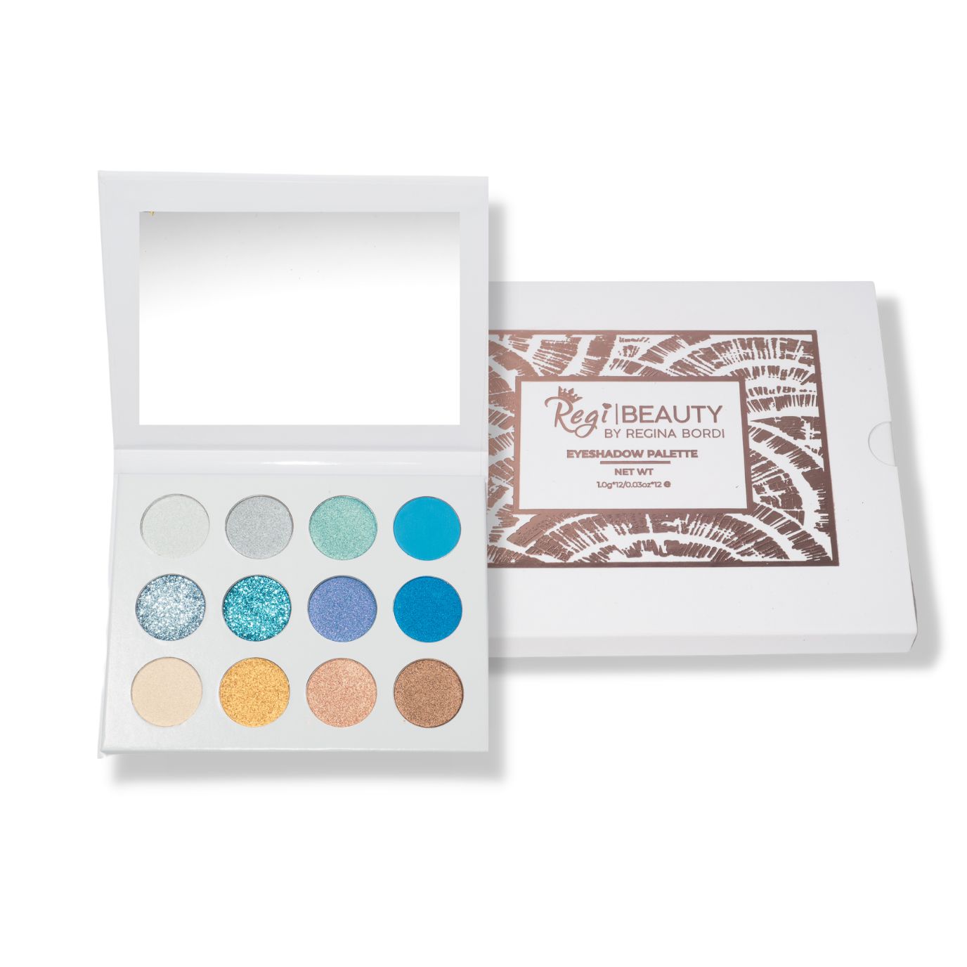 RegiBeauty Blue Eyeshadow Palette 100% Vegan