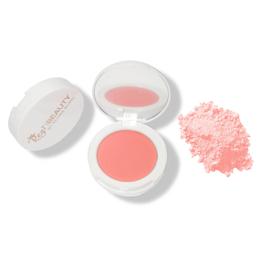 Regi Beauty Compact Blush Coral Peach- Brush Blush Cosmetics