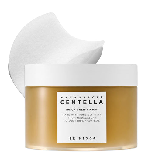 SKIN1004 Centella Calming Pads успокояват, хидратират и намаляват зачервяването за минути. Идеални за чувствителна и раздразнена кожа.