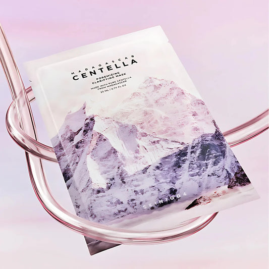 SKIN1004 Madagascar Centella Poremizing Clarifying Mask – шийт маска с центела, хималайска сол, сукцинова киселина и AHA/BHA/PHA/LHA за пори и себум.