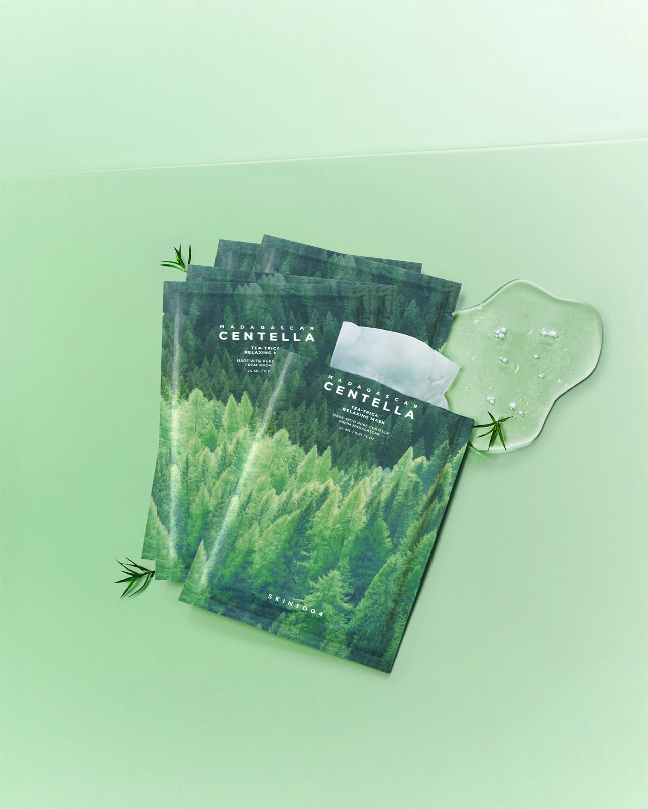 SKIN1004 Madagascar Centella Tea-Trica Relaxing Mask – успокояваща шийт маска с центела и Tea-Trica комплекс за зачервена, чувствителна и стресирана кожа.