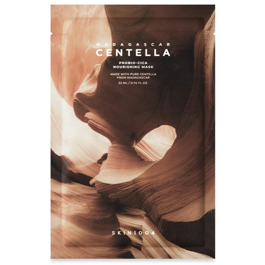 SKIN1004 Madagascar Centella Probio-Cica Nourishing Mask – шийт маска с центела, Probio-Cica комплекс, серамид NP и пантенол за суха и чувствителна кожа.