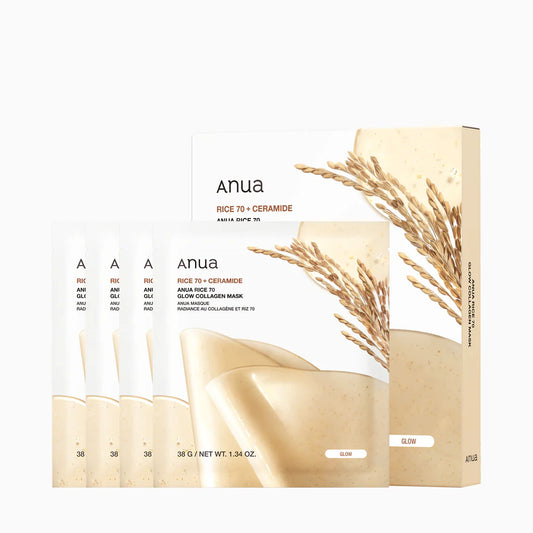 Rice 70 Glow Collagen Mask 4pcs