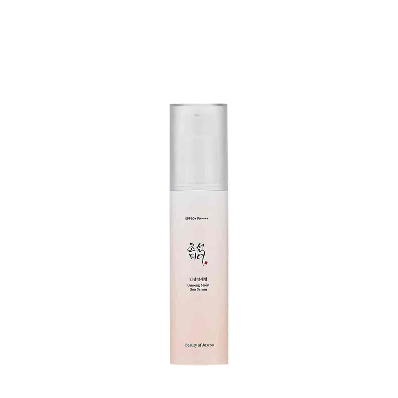 Слънцезащитен серум с SPF50+ PA++++, женшен и ниацинамид, който предпазва кожата от UV лъчите, хидратира и озарява тена. Подходящ за ежедневна употреба.